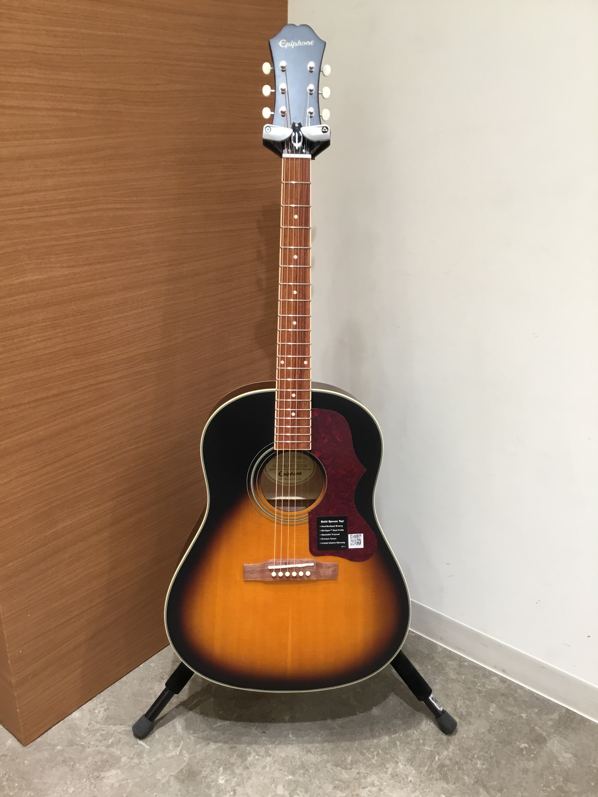 新しい季節 1963 ペグ1個割れありEpiphoneエピフォン AJ-45 ギター HCS 