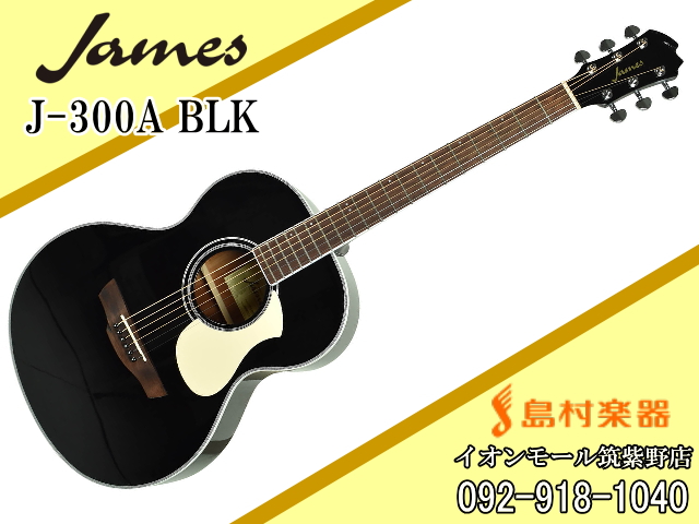 James J-300A BLK(ブラック) アコースティックギター 【ジェームス