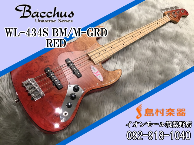 送料0円】 bacchus WL-434S バッカス ジャズベース エレキベース