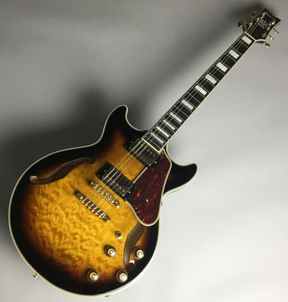 Ibanez AM93QM-AYS セミアコギター／島村楽器限定モデル【アイバニーズ