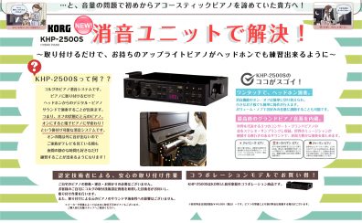 【消音ユニット】KORG KHP2500S 再調整品 限定販売