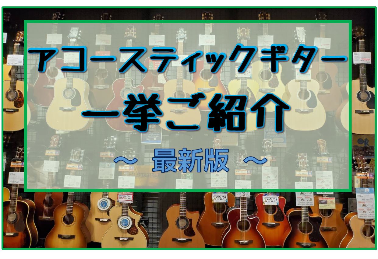 アコースティックギター】展示ラインナップ一覧紹介（10/26更新）｜島村楽器 ららぽーとEXPOCITY店