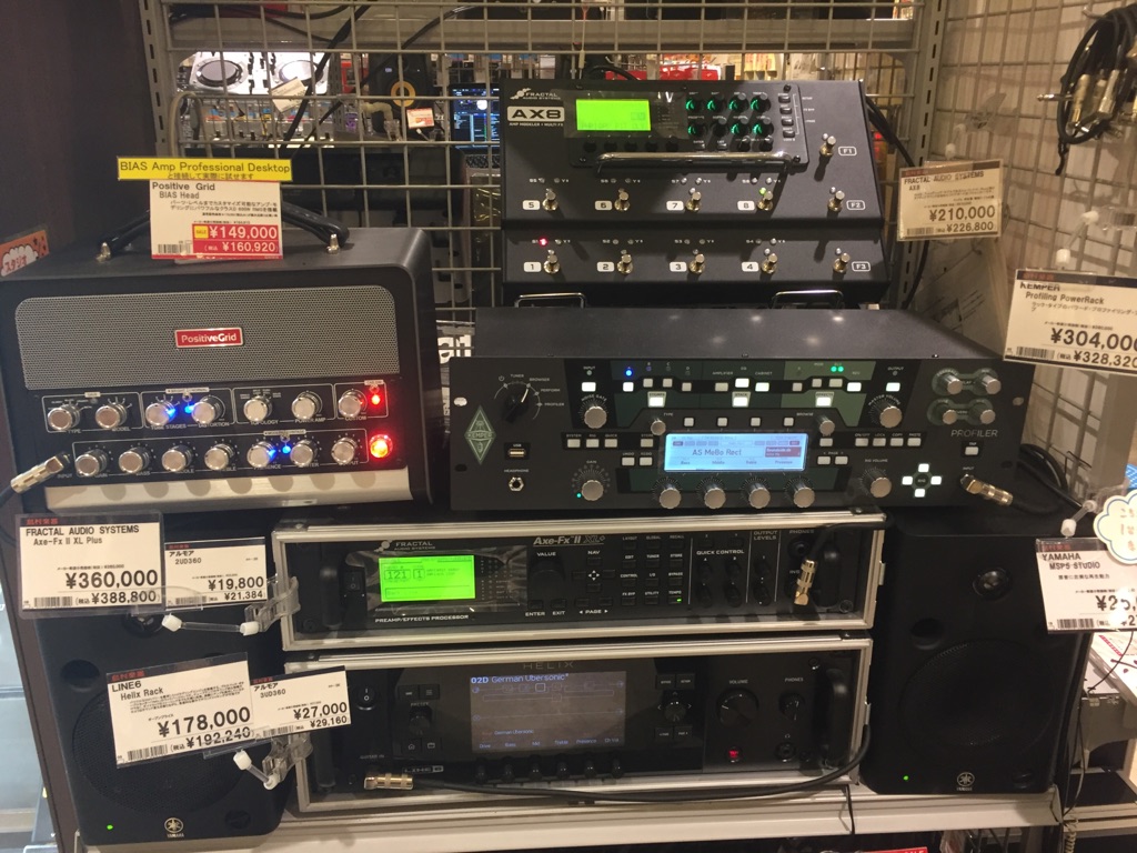 エフェクター】人気のFRACTAL AUDIO SYSTEMS、Kemper、LINE6弾き比べ