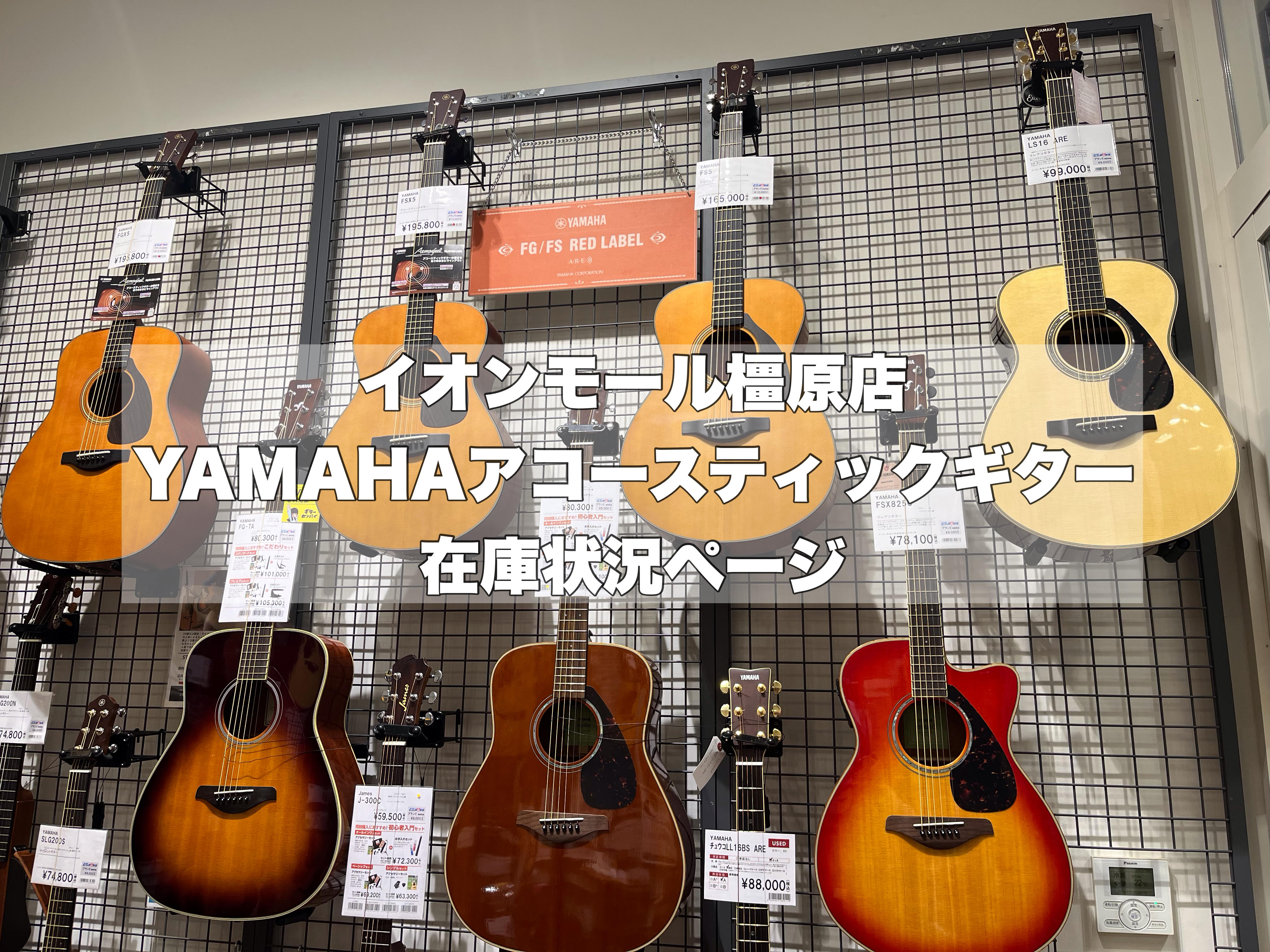 初心者の方や中級者以上にもおすすめ】YAMAHAアコースティックギター橿原店在庫状況｜島村楽器 イオンモール橿原店