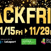 【11月15日(金)～11月29日(金)】 BLACK FRIDAY　フェア開催中！