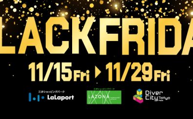 【11月15日(金)～11月29日(金)】 BLACK FRIDAY　フェア開催中！