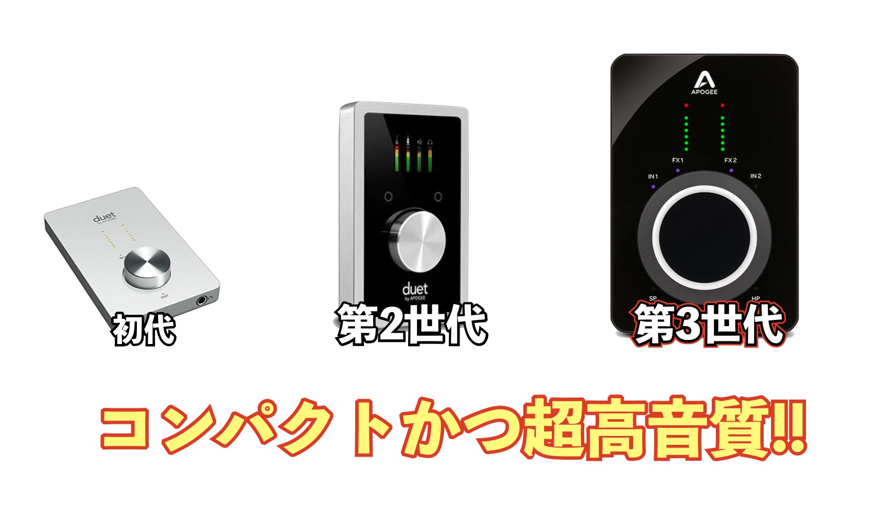 ☆ Apogee Duet for Mac iOS Ready USBオーディオインターフェイス 
