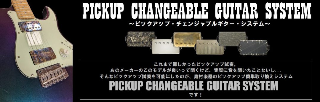 ピックアップを手軽に交換！Pickup Changeable Guitar System登場