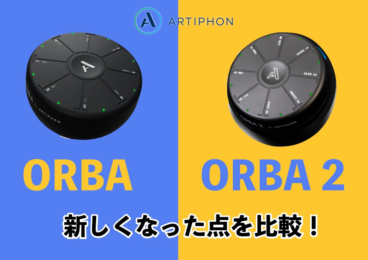 ORBA Artiphon ドラムシンセサイザー ループ Loop ステーション 産地 ...