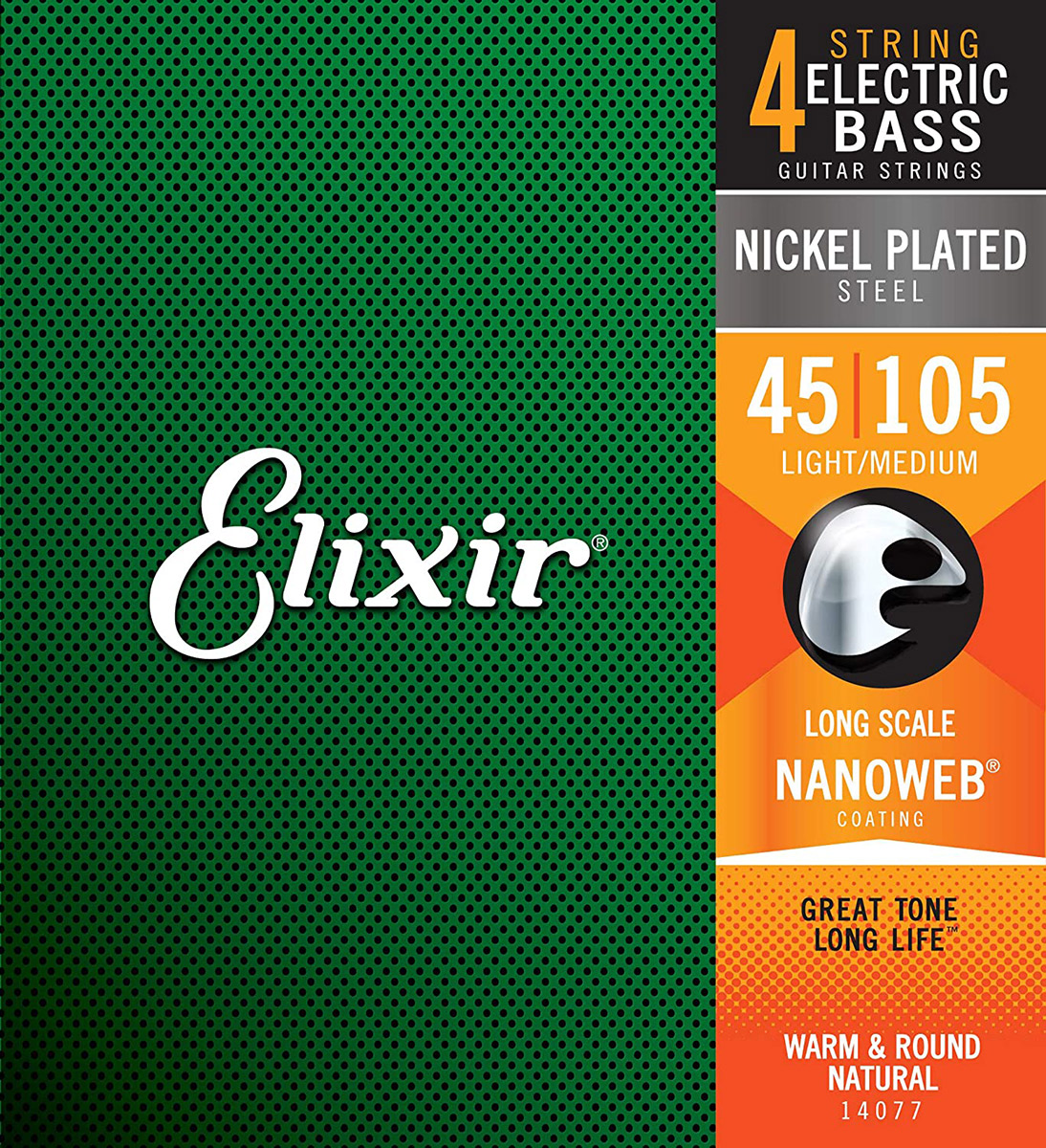 Elixir＃14077(ロングスケール・ニッケル弦)