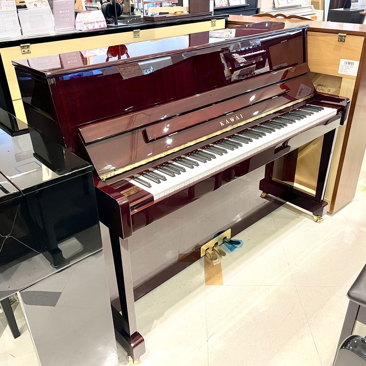 アップライトピアノ】「KAWAI K-114SN」店頭展示品1台限りの特価でご提供中！｜島村楽器 イオンモール直方店