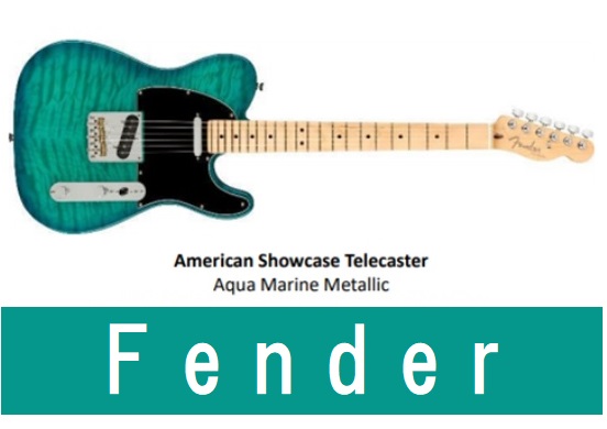 エレキギター】Fender American Showcase Telecaster Aqua Marine 