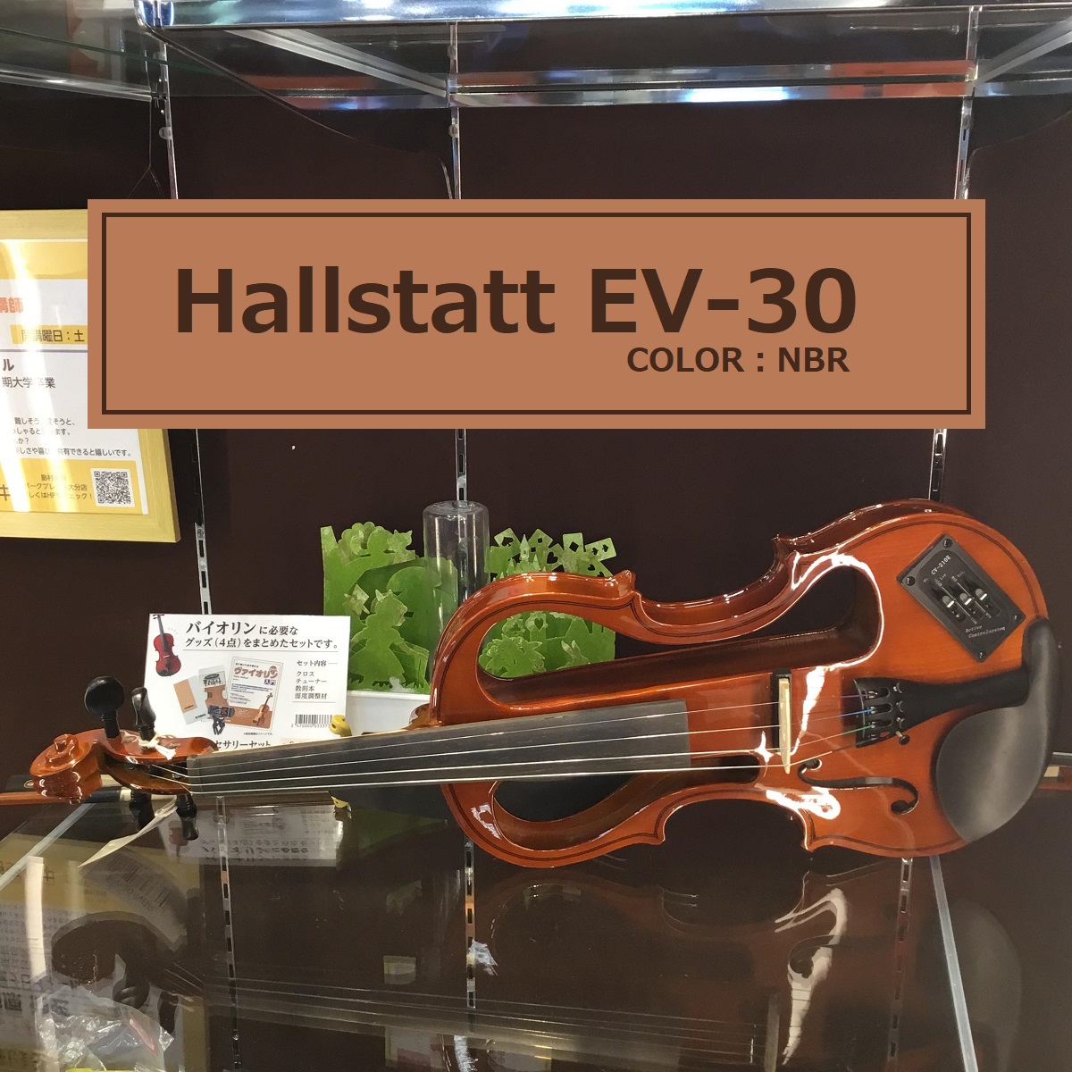 Hallstatt ハルシュタット エレキバイオリン EV-30 ブラック