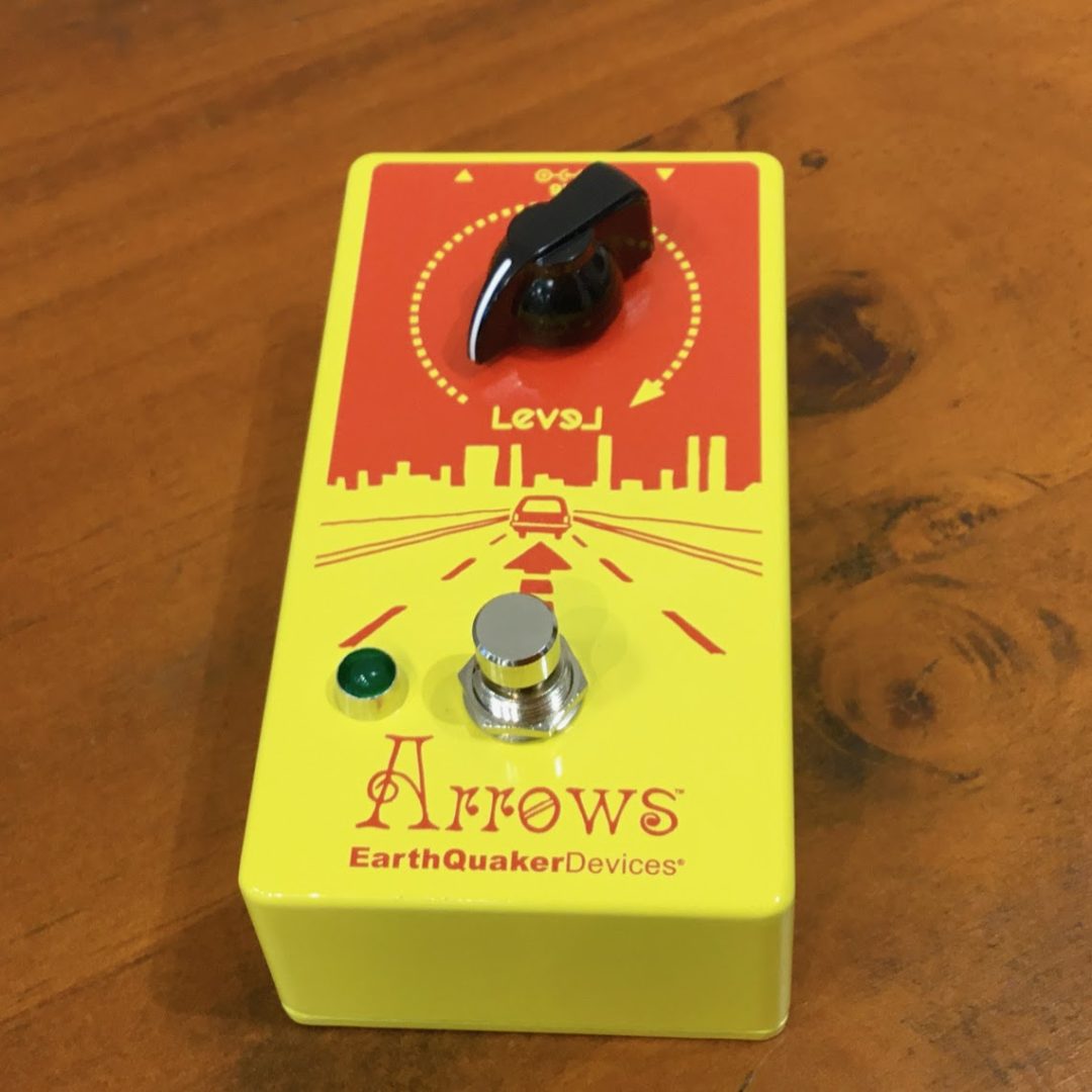 九州発の限定カラーエフェクター！【EarthQuaker Devices】Arrows/ミチ”Southern Yellow”  入荷致しました！｜島村楽器 パークプレイス大分店