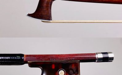 ＜Violin Bow＞ Joseph Alfred Lamy, France – Paris, ca1900　ヴァイオリン弓　ジョセフ・アルフレッド・ラミー　鼈甲フロッグ