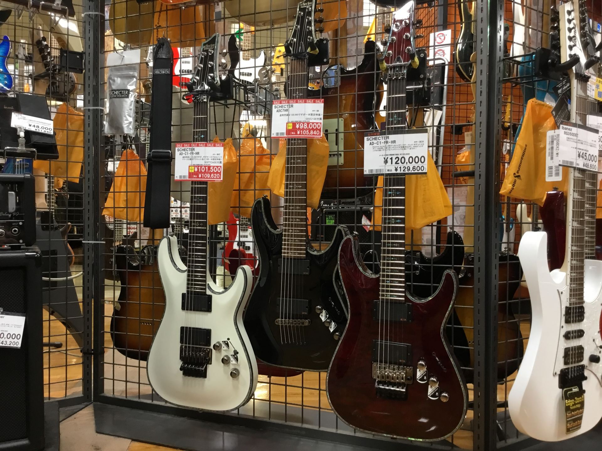 横須賀店シェクターコーナーご紹介！【SCHECTER】｜島村楽器 Coaska Bayside Stores 横須賀店